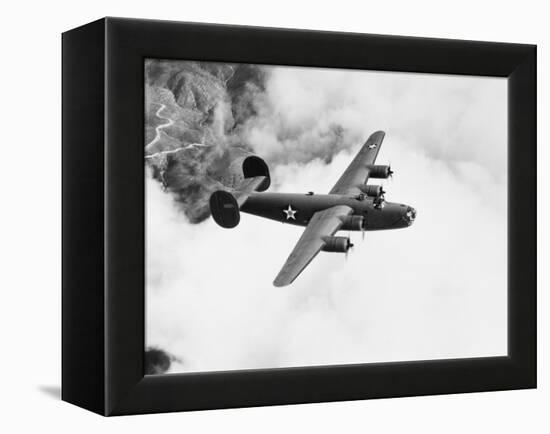 B-24 Liberator Flying-Philip Gendreau-Framed Premier Image Canvas