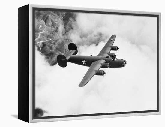 B-24 Liberator Flying-Philip Gendreau-Framed Premier Image Canvas