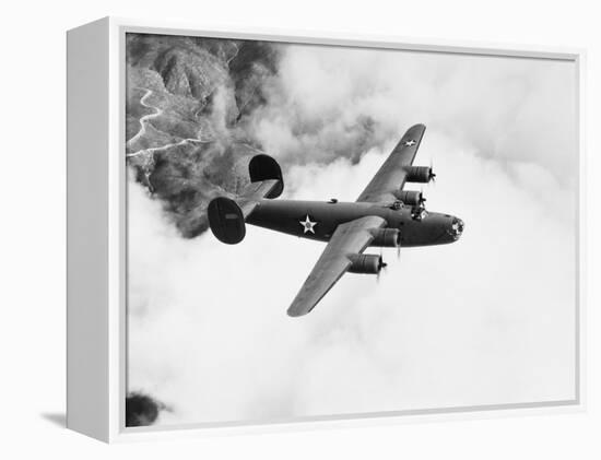 B-24 Liberator Flying-Philip Gendreau-Framed Premier Image Canvas