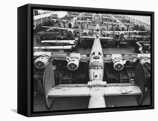 B-24s at an Aircraft Plant-null-Framed Premier Image Canvas