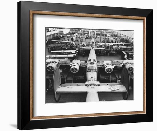 B-24s at an Aircraft Plant-null-Framed Photographic Print