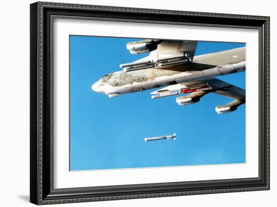 B-52 Aircraft Releasing an Tomahawk Air-Launched Cruise Missile, Dec. 6, 1979-null-Framed Photo