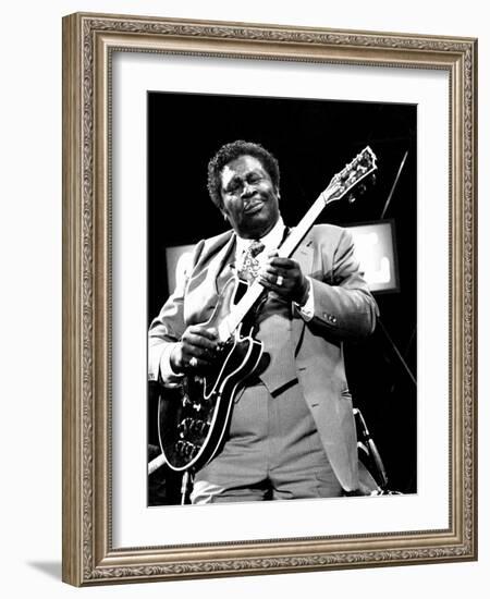 B.B. King, Capital Jazz, Knebworth, 1982-Brian O'Connor-Framed Photographic Print