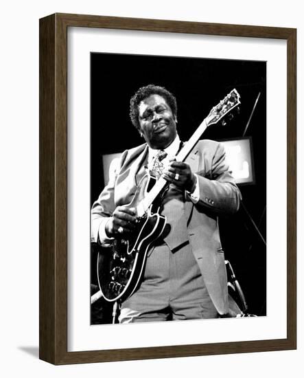 B.B. King, Capital Jazz, Knebworth, 1982-Brian O'Connor-Framed Photographic Print