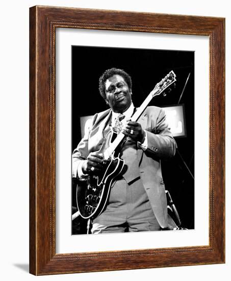 B.B. King, Capital Jazz, Knebworth, 1982-Brian O'Connor-Framed Photographic Print