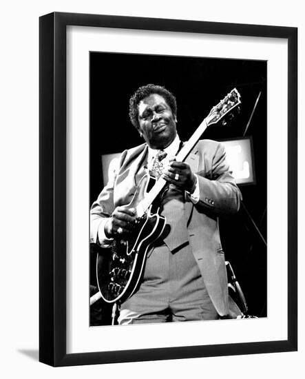 B.B. King, Capital Jazz, Knebworth, 1982-Brian O'Connor-Framed Photographic Print