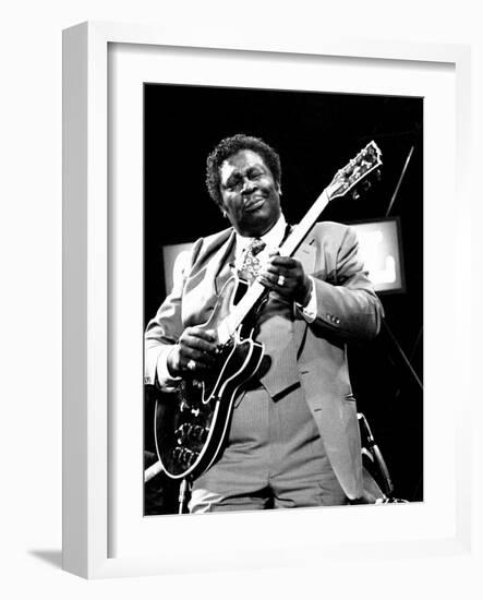 B.B. King, Capital Jazz, Knebworth, 1982-Brian O'Connor-Framed Photographic Print