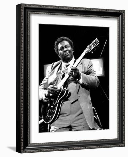 B.B. King, Capital Jazz, Knebworth, 1982-Brian O'Connor-Framed Photographic Print