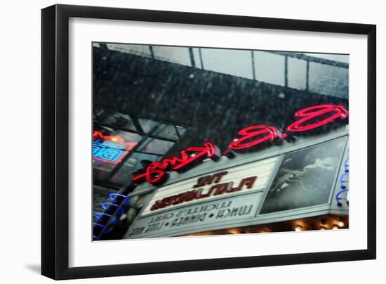 B.B. Kings on 42nd St Reflection-null-Framed Photo