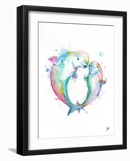 B. Bubbly Belugas-Marc Allante-Framed Art Print