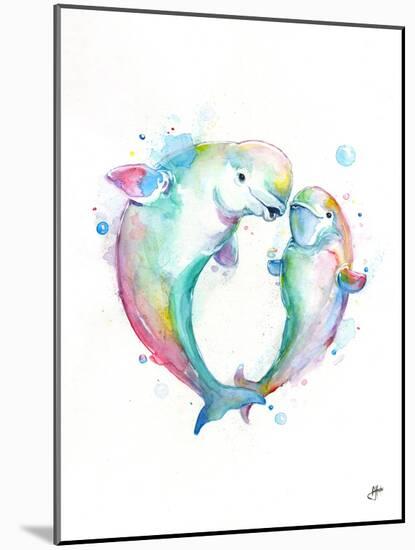 B. Bubbly Belugas-Marc Allante-Mounted Art Print