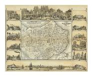 Mapa Historico Pintoresca Moderno de al Isla De Cuba, c.1853-B^ & C^ May-Art Print