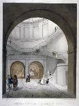 View of the (Propose) Western Archway of the Thames Tunnel, London, C1831-B Dixie-Framed Premier Image Canvas