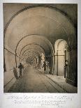 View of the (Propose) Western Archway of the Thames Tunnel, London, C1831-B Dixie-Framed Giclee Print