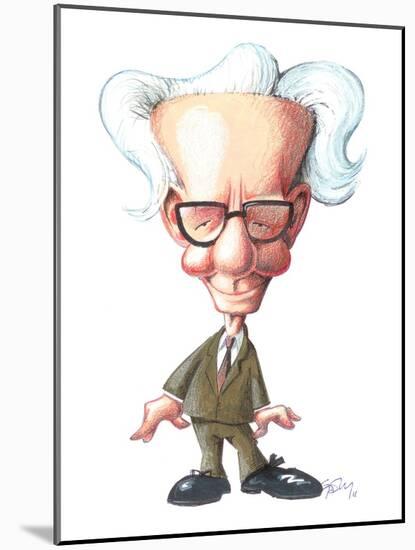 B. F. Skinner, Caricature-Gary Brown-Mounted Photographic Print