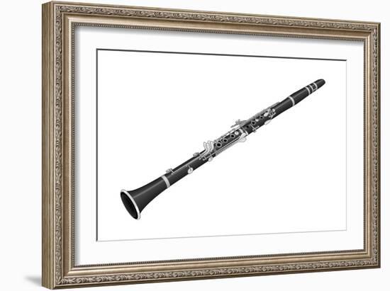 B-Flat Clarinet, Woodwind, Musical Instrument-Encyclopaedia Britannica-Framed Art Print