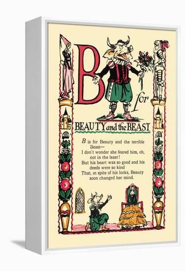 B for Beauty and the Beast-Tony Sarge-Framed Stretched Canvas