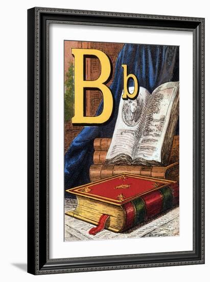 B For the Book That Was Given To Me-Edmund Evans-Framed Art Print