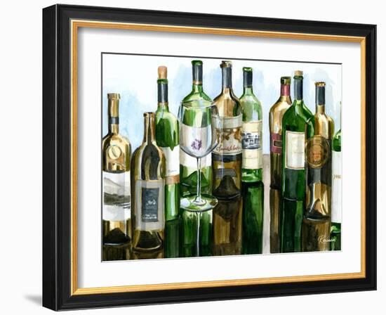 B&G Bottles I-Heather French-Roussia-Framed Art Print