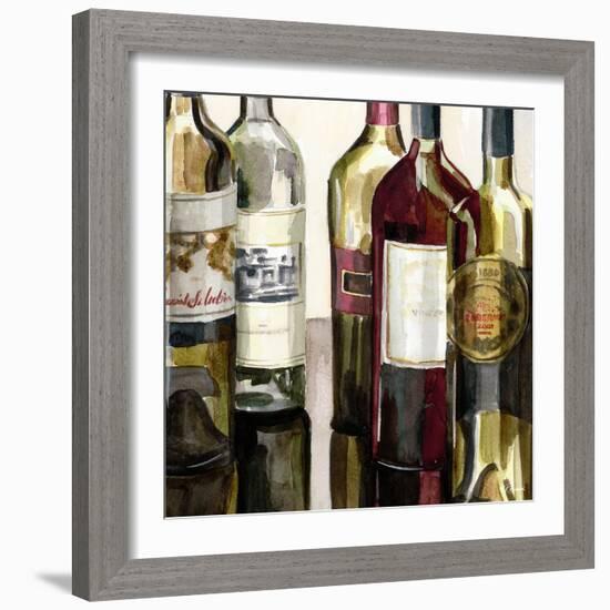 B&G Bottles Square I-Heather French-Roussia-Framed Art Print