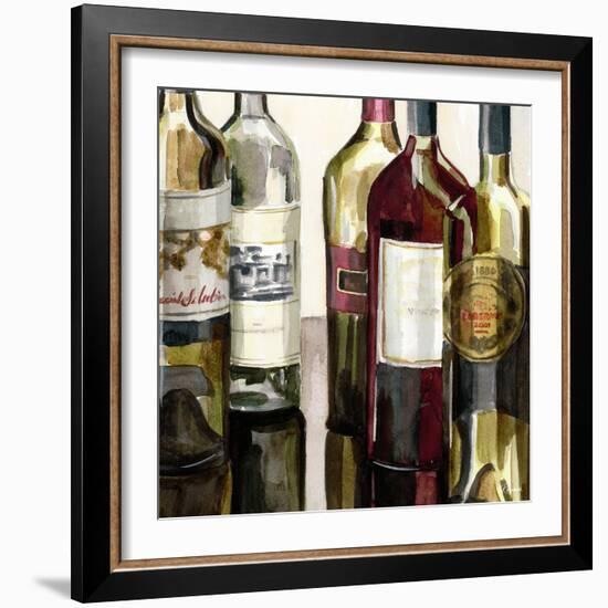 B&G Bottles Square I-Heather French-Roussia-Framed Art Print