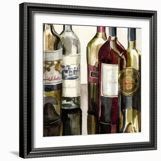 B&G Bottles Square I-Heather French-Roussia-Framed Art Print