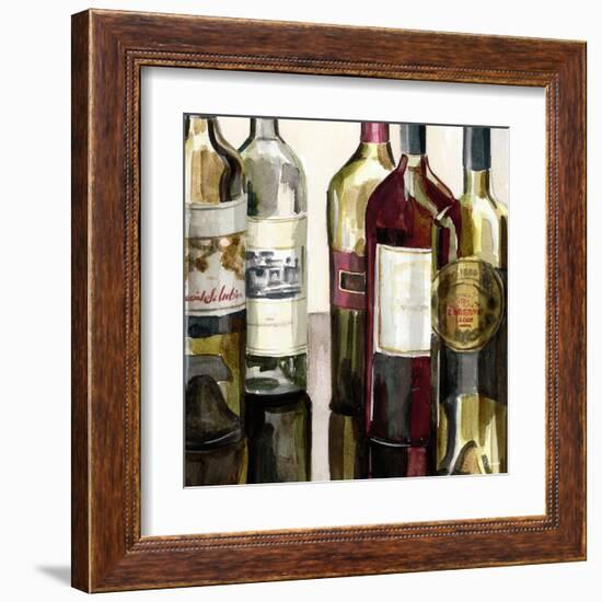 B&G Bottles Square I-Heather French-Roussia-Framed Art Print