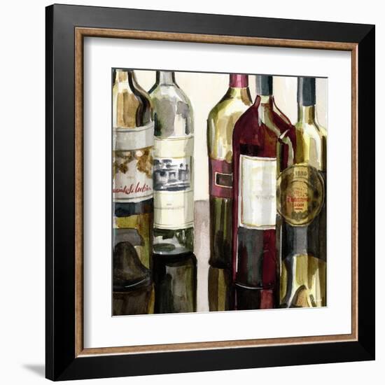 B&G Bottles Square I-Heather French-Roussia-Framed Art Print