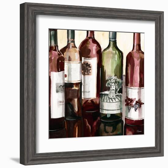 B&G Bottles Square II-Heather French-Roussia-Framed Art Print