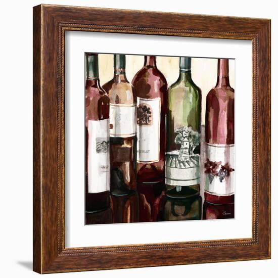 B&G Bottles Square II-Heather French-Roussia-Framed Art Print