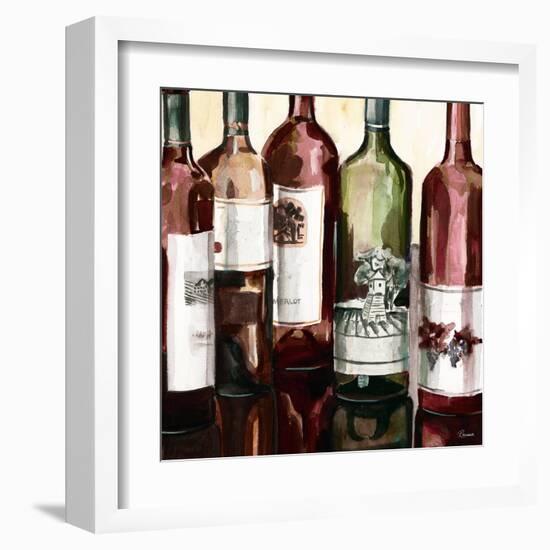 B&G Bottles Square II-Heather French-Roussia-Framed Art Print