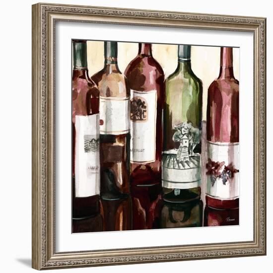 B&G Bottles Square II-Heather French-Roussia-Framed Art Print