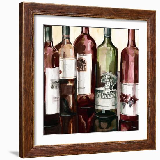 B&G Bottles Square II-Heather French-Roussia-Framed Art Print