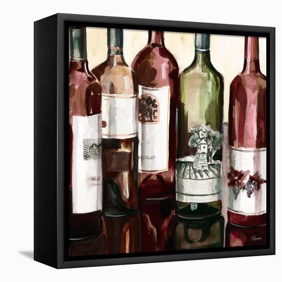 B&G Bottles Square II-Heather French-Roussia-Framed Stretched Canvas