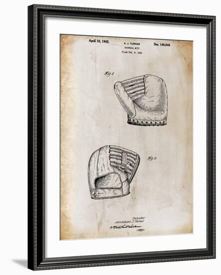 B Glove white-Cole Borders-Framed Giclee Print