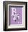 B is for Barber (purple)-Theodor (Dr. Seuss) Geisel-Framed Art Print