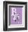 B is for Barber (purple)-Theodor (Dr. Seuss) Geisel-Framed Art Print