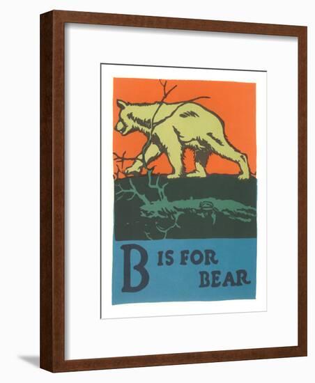 B is for Bear-null-Framed Art Print