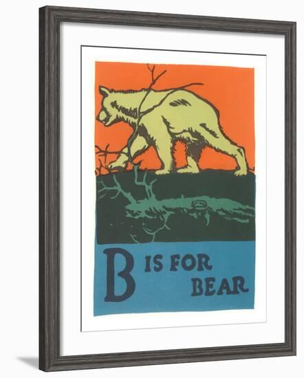 B is for Bear-null-Framed Art Print