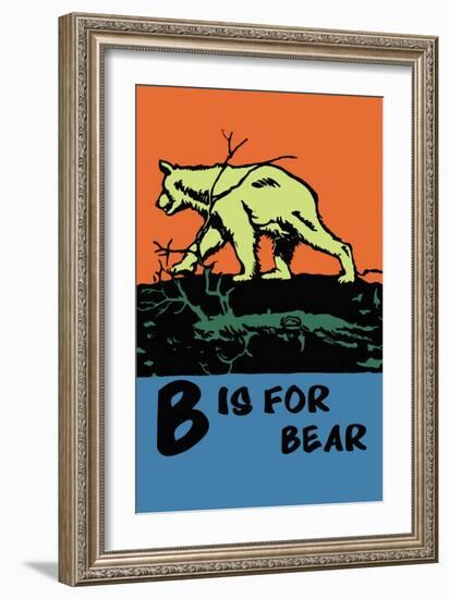 B is for Bear-Charles Buckles Falls-Framed Art Print