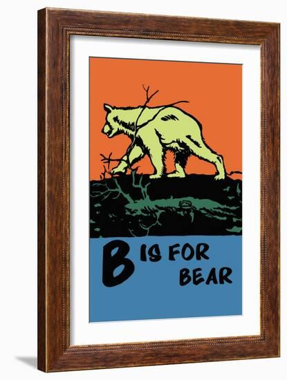 B is for Bear-Charles Buckles Falls-Framed Art Print