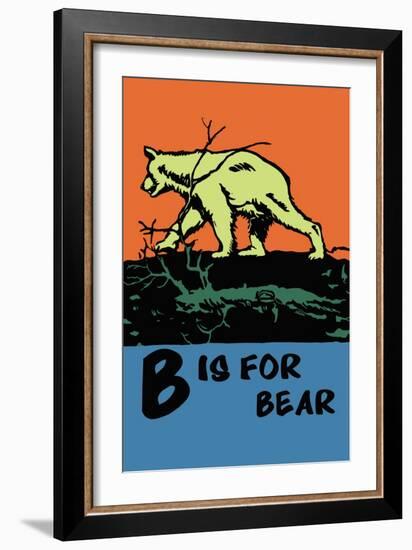 B is for Bear-Charles Buckles Falls-Framed Art Print