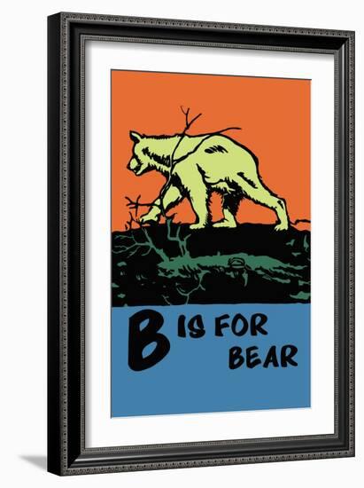 B is for Bear-Charles Buckles Falls-Framed Art Print