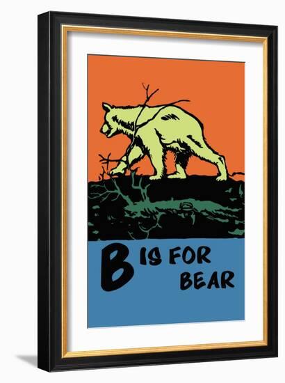 B is for Bear-Charles Buckles Falls-Framed Art Print