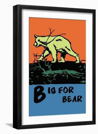 B is for Bear-Charles Buckles Falls-Framed Premium Giclee Print