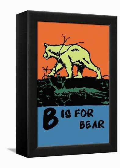 B is for Bear-Charles Buckles Falls-Framed Stretched Canvas