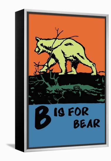 B is for Bear-Charles Buckles Falls-Framed Stretched Canvas