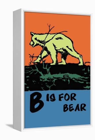 B is for Bear-Charles Buckles Falls-Framed Stretched Canvas