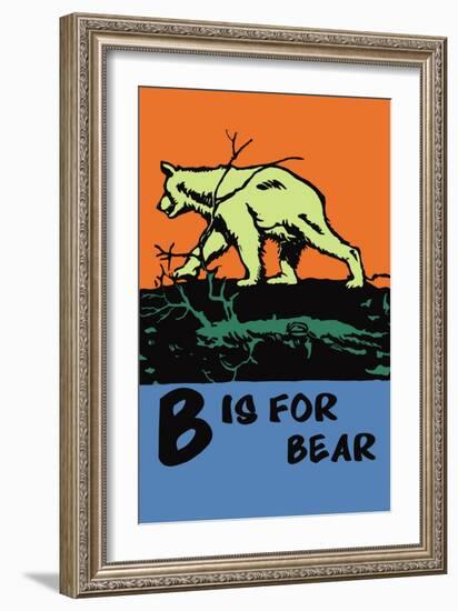 B is for Bear-Charles Buckles Falls-Framed Art Print