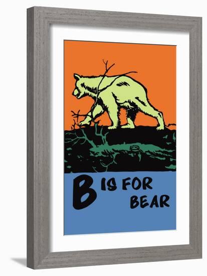 B is for Bear-Charles Buckles Falls-Framed Art Print